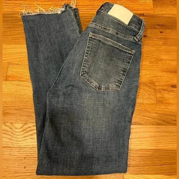 Pistola - Crop Ankle Jeans, Frayed Hem, Size 25 - Picture 1 of 8